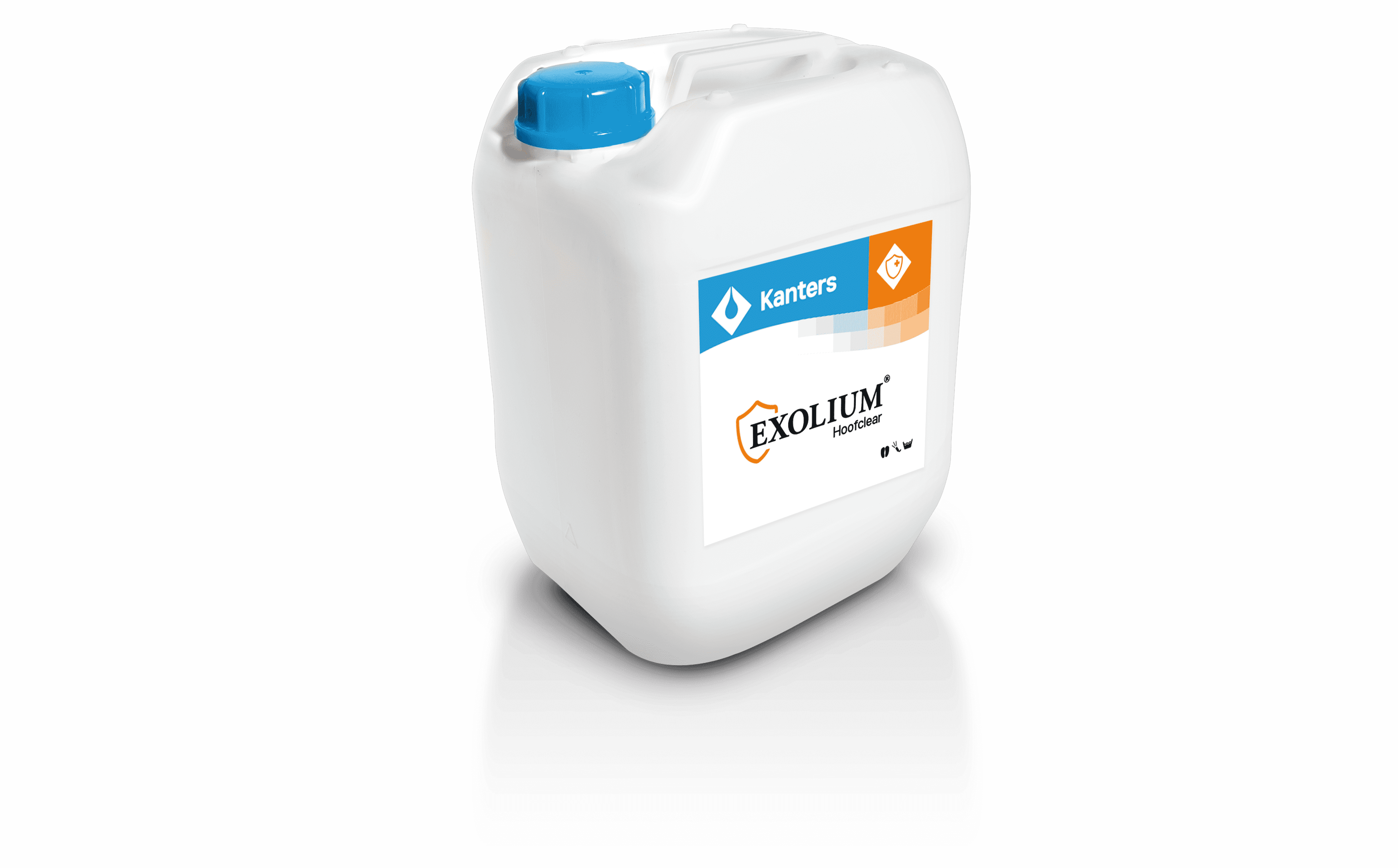 Exolium hooflcear can be sprayed on claws to support hoof health